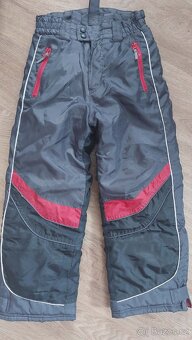 Teplé šedo černé oteplovačky vel. 122 - 2