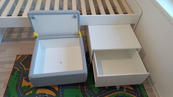 Taburet s úložným prostorem IKEA SLAKT, super stav a cena - 2