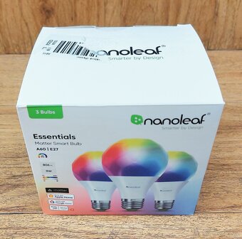 3x Nanoleaf Essentials Smart A60 E27 v záruce - 2
