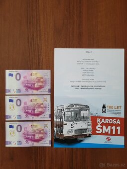 0 eurova bankovka 0€ bankovky, 0 euro souvenir Karosa ŠM 11 - 2
