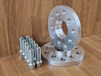 15mm podložky pod kola 5x112x57,1 a šrouby - 2