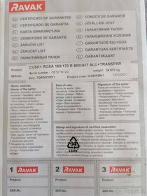 Vanová zástěna 100 cm, pravá, Ravak Rosa - 2