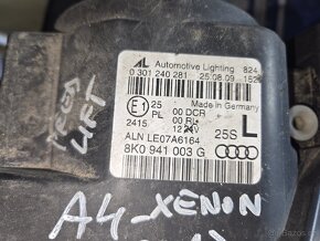 Prodám levý přední světlomet Audi A4 B8 - 2