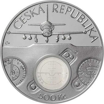 Pamětní stříbrná mince ČNB 2025 Aero L-39 Albatross BK - 2