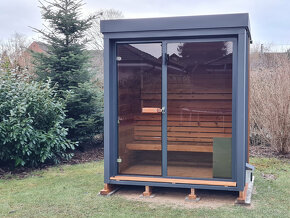 Venkovní finská panoramatická sauna Diamant - 2