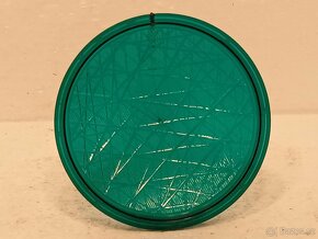 Zelené sklo ze semaforu - Retro - 2