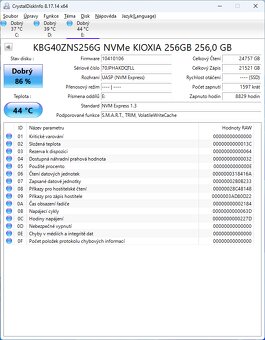 SSD disk KIOXIA_KGB40ZNS256Ga  256GB - 2