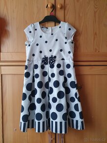 Dívčí sváteční šaty Magrof, bolérko HM, vel.122-128 - 2