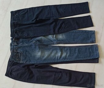 Kalhoty H&M vel. 152, Rifle Takko a 2x kalhoty vel. 158-164 - 2