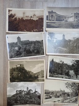 Staré čb pohlednice hrady a zámky - 2