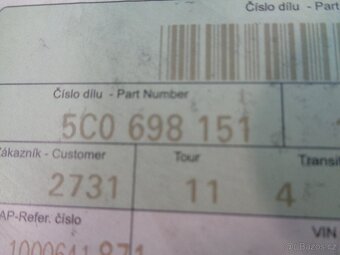 Brzdové destičky 5C0698151 Škoda,VW.. - 2