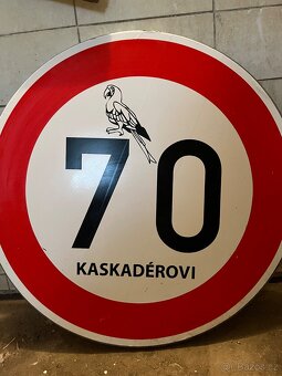 Cedule „70 KASKADÉROVI“ - 2