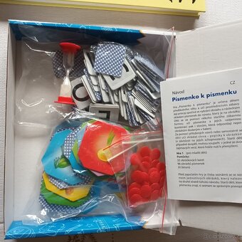 Naučná hra s písmenky a kniha pro předškoláky. - 2