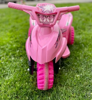 Loko Toys elektrická tříkolka - růžová - 2