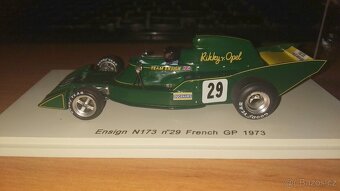 F1 Ensign N173 #29 Rikky von Opel 1973 French GP Spark 1:43 - 2