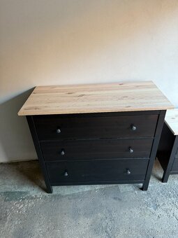 Komoda IKEA Hemnes se 3 zásuvkami - černohnědá - 2