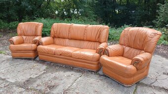 Kožená sedací souprava 3+1+1 - 2