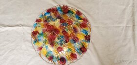 Malovaná skleněná mísa - 2