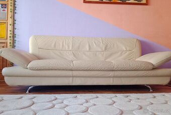 Koženková sedačka, pěkný stav - 2