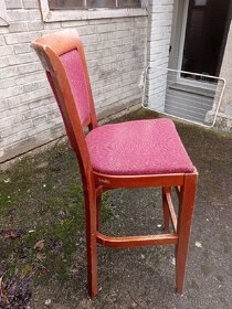 Prodám barové židle s opěradlem a polstrované - 2