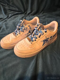 Bape Sta Low White ABC Camo Blue - 2