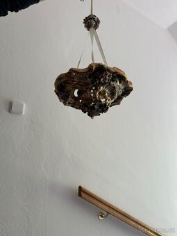 Starožitný porcelánový závěsný květináč - 2