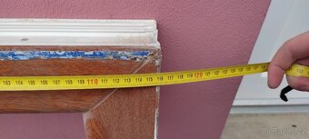 Okno 1160 x 545 mm - Zlatý dub/bílá - 2