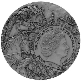 FOUR HORSEMEN OF APOCALYPSE 5 oz stříbrná mince 2022 - 2