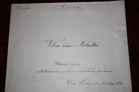 Autogramy, podpisy -kníže Vilém z Anhaltu, rok 1642 a další - 2