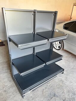 Zakázkové regály – 300 kg nosnost, téměř nové - 2