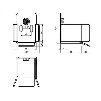 Prodám spodní dorazy S – pro samonosné brány (5 ks, výhodně) - 2