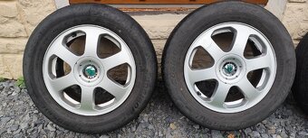 Originál Škoda Alu kola R15 s letními pneu - 2