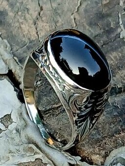 Stříbrný prsten starožitný - 2