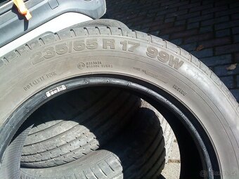prodám pneu 235/55 r 15  3ks Continental, - 2