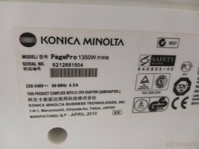 Tiskárna Konica Minolta PagePro 1350 W-zánovní toner - 2
