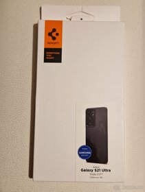 Spiegen Thin Fit black Samsung S21 Ultra - nové - 2