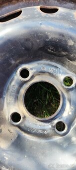 Opel Corsa plechová kola + zimni pneu 5,5Jx14 et49 4x100 - 2