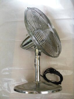 Stolní retro chromový ventilátor - 2