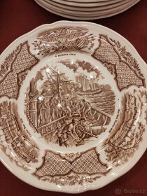 Anglický porcelán Staffordshire, 21 kusů - 2