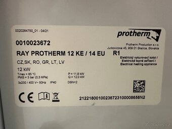 Protherm Ray 12 kW elektrokotel + MiGo termostat - 2