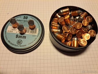 Prodám náboje 9mm Flobert Spitzkugeln RWS - 2