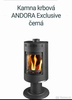 Krbova kamna Thorma Andorra EXCLUSIVE Sklo kalené základně p - 2