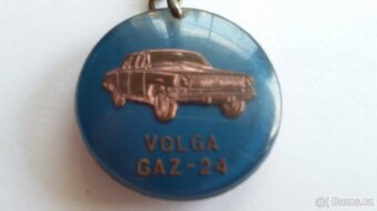 Starý přívěsek na klíče Volga Gaz 24 Avtoexport - 2