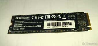 3ks 2TB SSD M.2 Verbatim Vi3000 PCIe NVMe - 2