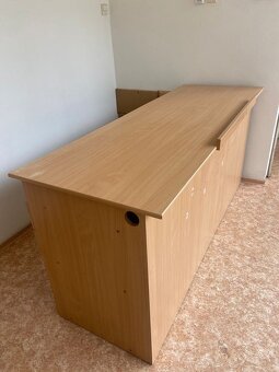 Stůl 200×70×92 cm – světlý dekor, s úložným prostorem - 2