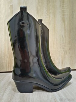 Dámské gumové kovbojské holínky - 2