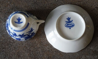 Cibulák porcelán mocca souprava 6 šálků a podšálků - 2