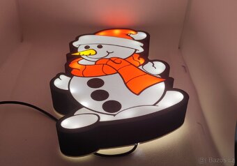 Prodám novou světelnou dekoraci Sněhulák. - 2