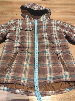 Teplá zimní bunda 104 hnědá - 2