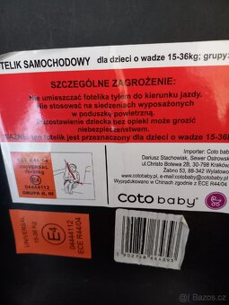 Podsedák do auta pro dítě 15-36 kg - 2